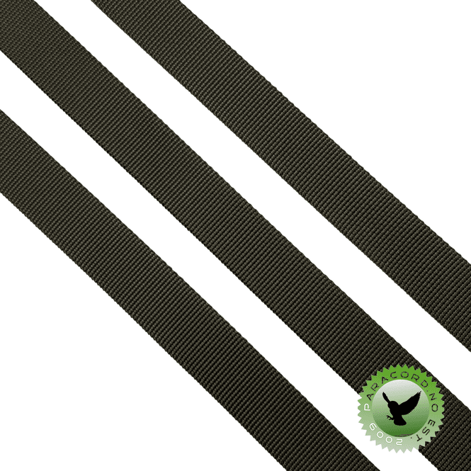 Hovedbilde Vevd bånd 19mm - OD/NATO Green