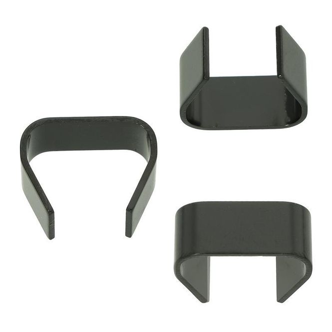 Hovedbilde Tauklemme i messing - Black 12 mm